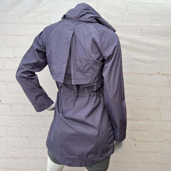 Layer 8 Rain Windbreaker Hooded Light Purple Jacket Qwick Dry XS - Picture 4 of 13